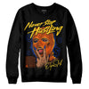 Dunk Low Futura Orange Blaze DopeSkill Sweatshirt Never Stop Hustling Graphic Streetwear - Black