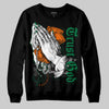 Green Sneakers DopeSkill Sweatshirt Trust God Graphic Streetwear - Black