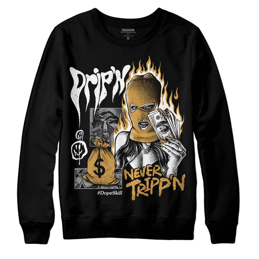 Jordan 11 "Gratitude" DopeSkill Sweatshirt Drip'n Never Tripp'n Graphic Streetwear - Black