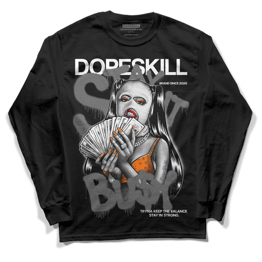 Jordan 3 Retro 'Fear Pack' DopeSkill Long Sleeve T-Shirt Stay It Busy Graphic Streetwear - Black