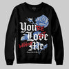 Jordan 1 Low Travis Scott x Fragment DopeSkill Sweatshirt You’re Lost Without Me Graphic Streetwear - Black