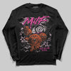 Pink Sneakers DopeSkill Long Sleeve T-Shirt MILF Graphic Streetwear - Black