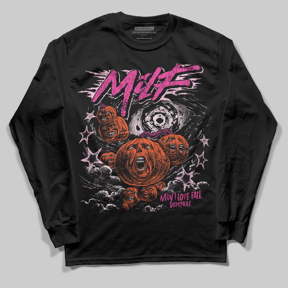 Pink Sneakers DopeSkill Long Sleeve T-Shirt MILF Graphic Streetwear - Black