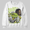 Jordan 13 Retro Bright Cactus DopeSkill Sweatshirt Stressless Graphic Streetwear - White 