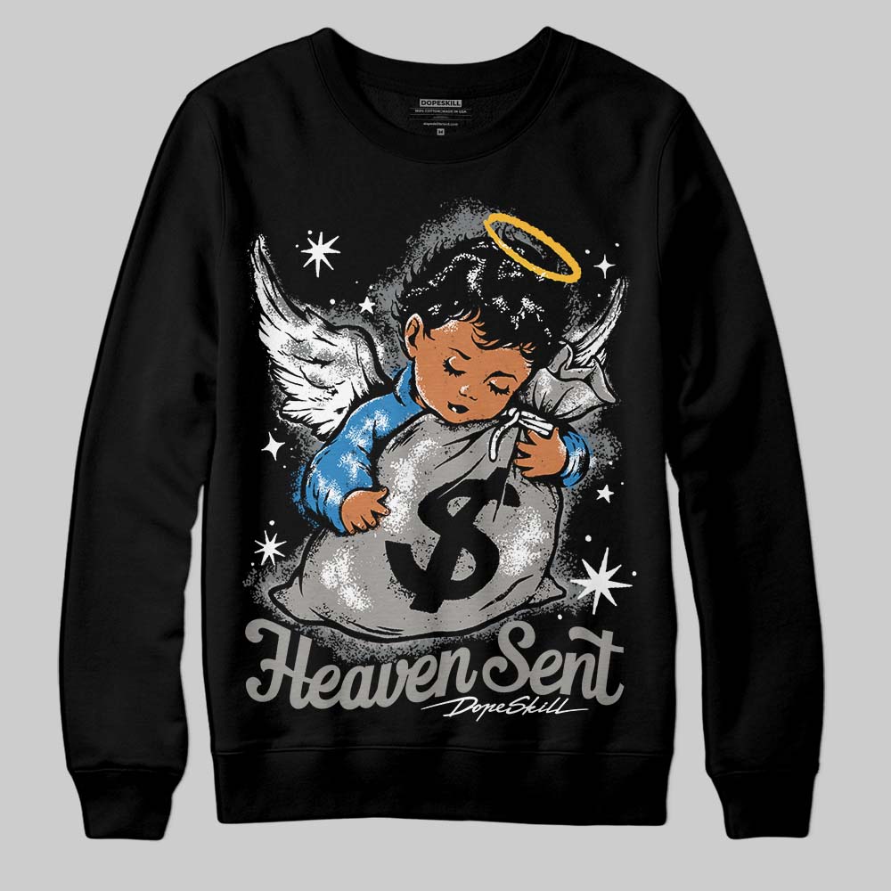 Jordan 9 Cool Grey DopeSkill Sweatshirt Heaven Sent Graphic Streetwear - Black