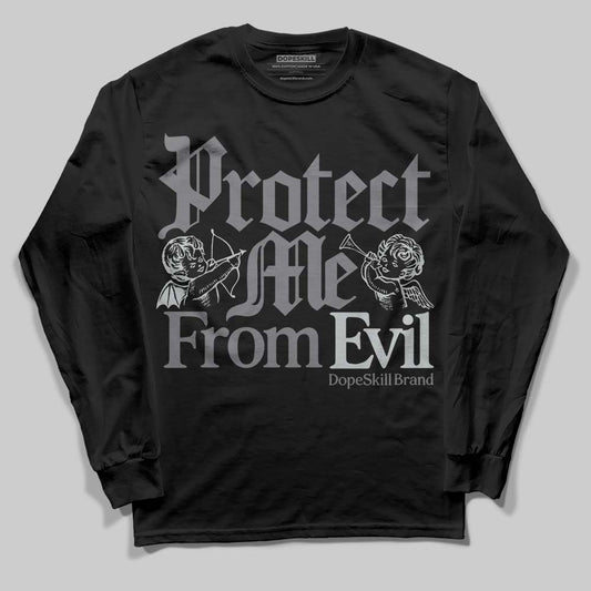 Jordan 4 “Fear” DopeSkill Long Sleeve T-Shirt Protect Me From Evil Graphic Streetwear - Black