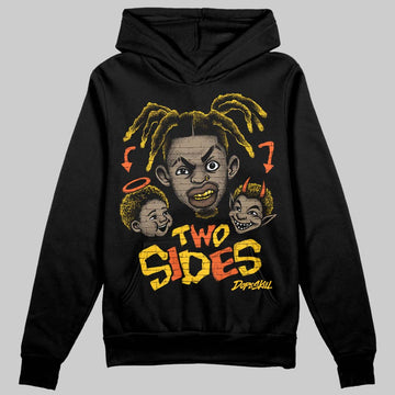 Yellow Sneakers DopeSkill Hoodie Two Sides Graphic Streetwear - black