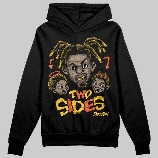 Yellow Sneakers DopeSkill Hoodie Two Sides Graphic Streetwear - black