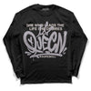 Jordan 2 Cement Grey DopeSkill Long Sleeve T-Shirt Queen Graphic Streetwear - Black