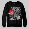 Jordan 4 “Fear” DopeSkill Sweatshirt Break Through Graphic Streetwear - Black