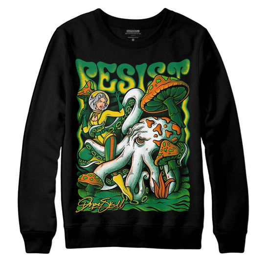 Green Sneakers DopeSkill Sweatshirt Resist Graphic Streetwear - Black