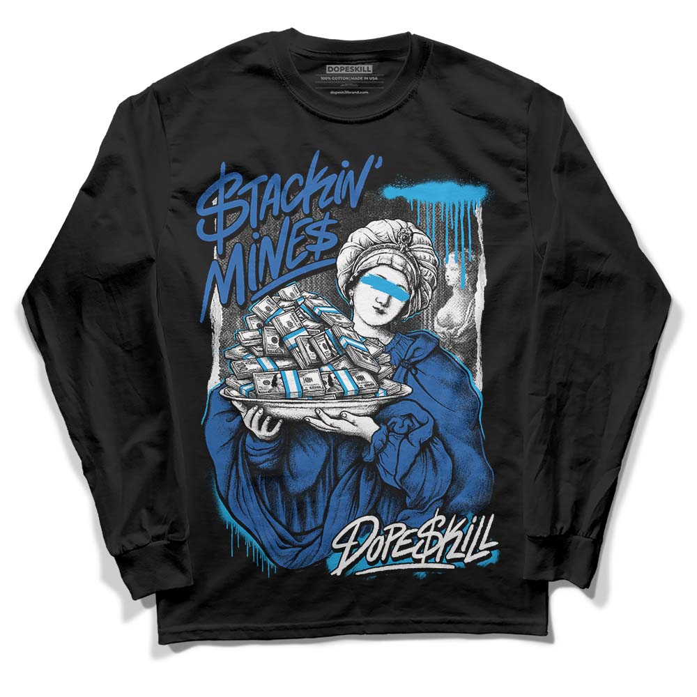 Jordan 11 Low “Space Jam” DopeSkill Long Sleeve T-Shirt Stackin Mines Graphic Streetwear - Black