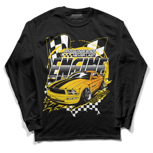 Jordan 6 “Yellow Ochre” DopeSkill Long Sleeve T-Shirt ENGINE Tshirt Graphic Streetwear - Black