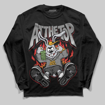 Jordan 10 Retro Shadow (2025) DopeSkill Long Sleeve T-Shirt At The Top Graphic Streetwear - Black