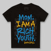 Royal Blue Sneakers DopeSkill Toddler Kids T-shirt Mom, I Am A Rich Youth Graphic Streetwear - Black
