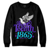 Jordan 6 "Aqua" DopeSkill Sweatshirt Juneteenth 1865 Graphic Streetwear - Black 