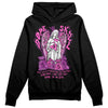 Jordan 4 GS “Hyper Violet” DopeSkill Hoodie Sweatshirt Angels Graphic Streetwear - Black