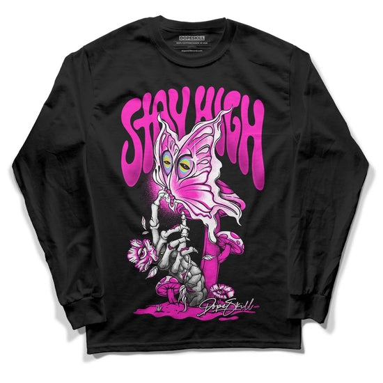 Dunk Low GS “Active Fuchsia” DopeSkill Long Sleeve T-Shirt Stay High Graphic Streetwear - Black