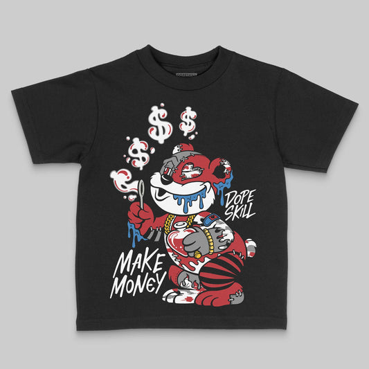 Jordan 8 Retro Bugs Bunny (2025) DopeSkill Toddler Kids T-shirt Make Money Graphic Streetwear - Black