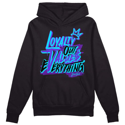 Jordan 6 "Aqua" DopeSkill Hoodie Sweatshirt LOVE Graphic Streetwear - Black