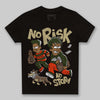 Olive Sneakers DopeSkill Toddler Kids T-shirt No Risk No Story Graphic Streetwear - Black