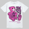 Jordan 4 GS “Hyper Violet” DopeSkill T-Shirt Love Kills Graphic Streetwear - White