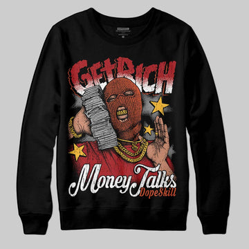 Nigel Sylvester x Air Jordan 4 ‘Brick by Brick’ DopeSkill Sweatshirt Get Rich Graphic Streetwear - Black
