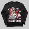 Jordan 5 Retro Fire Red Black Tongue (2025) DopeSkill Long Sleeve T-Shirt Born To Be Rich Graphic Streetwear - Black