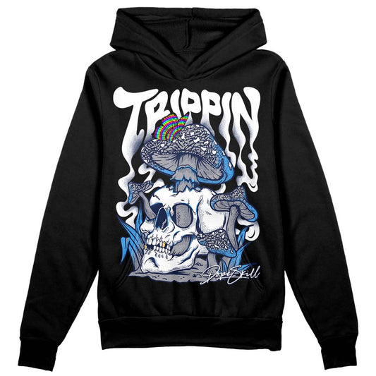 Jordan Spiz’ike Low “White/Obsidian” DopeSkill Hoodie Sweatshirt Trippin Graphic Streetwear - Black