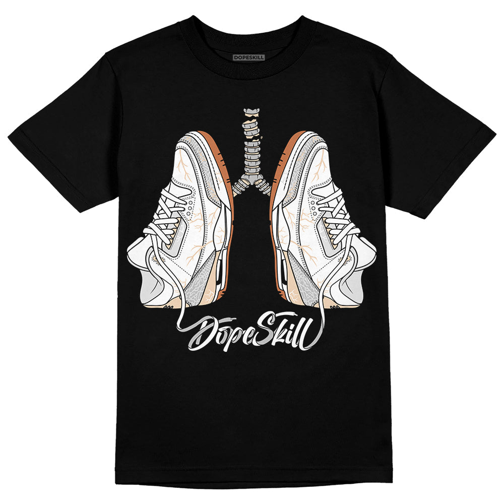 Jordan 3 Craft “Ivory” DopeSkill T-Shirt Breathe Graphic Streetwear - Black