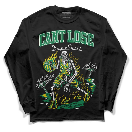 Jordan 5 “Lucky Green” DopeSkill Long Sleeve T-Shirt Cant Lose Streetwear - Black