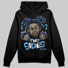 University Blue Sneakers DopeSkill Hoodie Two Sides Graphic Streetwear - Black