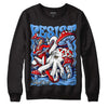 Jordan 6 University Blue DopeSkill Sweatshirt Resist Graphic Streetwear - Black