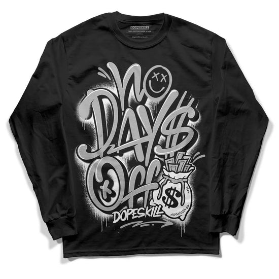 Jordan 1 Low OG “Shadow” DopeSkill Long Sleeve T-Shirt No Days Off Graphic Streetwear - Black