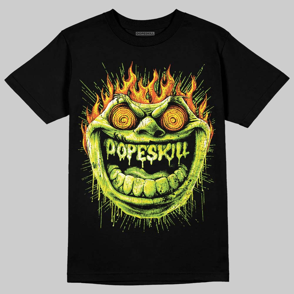 Neon Green Sneakers DopeSkill T-Shirt Hellfire Graphic Streetwear - black