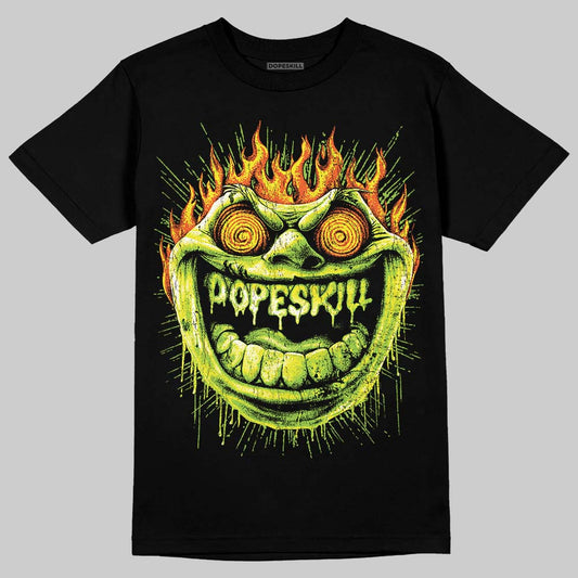 Neon Green Sneakers DopeSkill T-Shirt Hellfire Graphic Streetwear - black