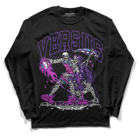 PURPLE Sneakers DopeSkill Long Sleeve T-Shirt VERSUS Graphic Streetwear - Black