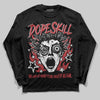 Red Sneakers DopeSkill Long Sleeve T-Shirt Root of Evil Graphic Streetwear - Black