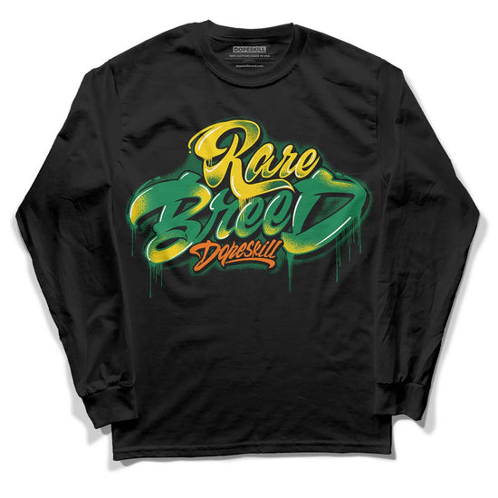 Green Sneakers DopeSkill Long Sleeve T-Shirt Rare Breed Type Graphic Streetwear - Black 