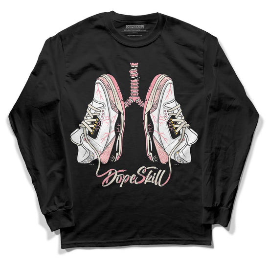 Jordan 3 GS “Red Stardust” DopeSkill Long Sleeve T-Shirt Breathe Graphic Streetwear - Black