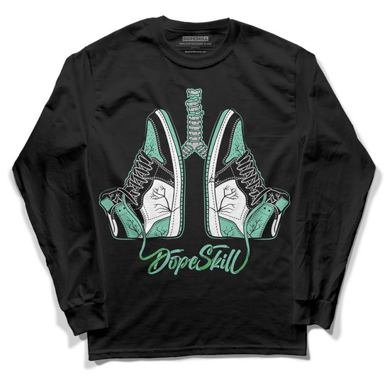 Jordan 1 High OG Green Glow DopeSkill Long Sleeve T-Shirt Breathe Graphic Streetwear - black