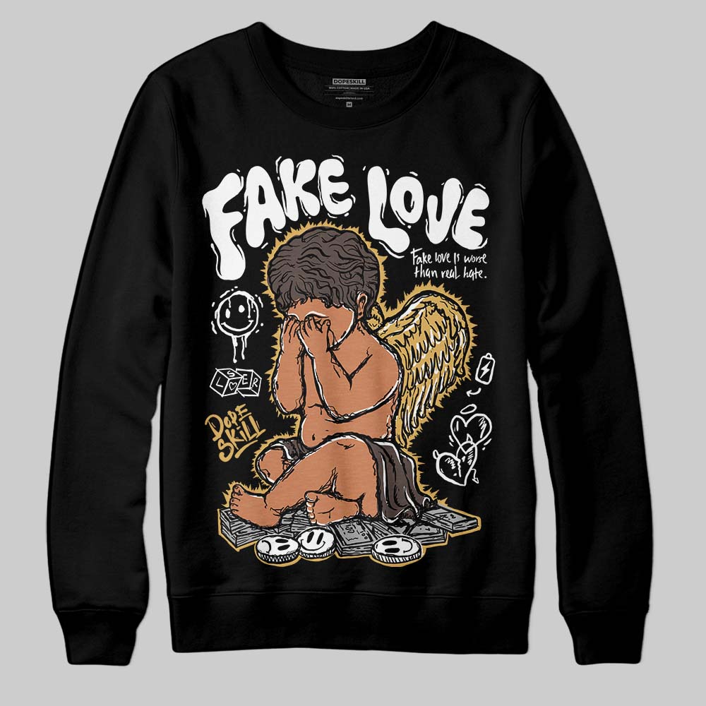 Adidas Samba OG C ‘Black Gum’ DopeSkill Sweatshirt False Love Graphic Streetwear - Black