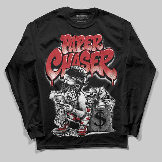 Jordan 8 Retro Bugs Bunny (2025) DopeSkill Long Sleeve T-Shirt Paper Chaser Boy Graphic Streetwear - black