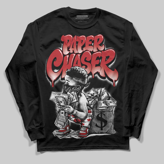 Jordan 8 Retro Bugs Bunny (2025) DopeSkill Long Sleeve T-Shirt Paper Chaser Boy Graphic Streetwear - black