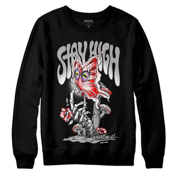 Jordan 1 Low OG “Shadow” DopeSkill Sweatshirt Stay High Graphic Streetwear - Black