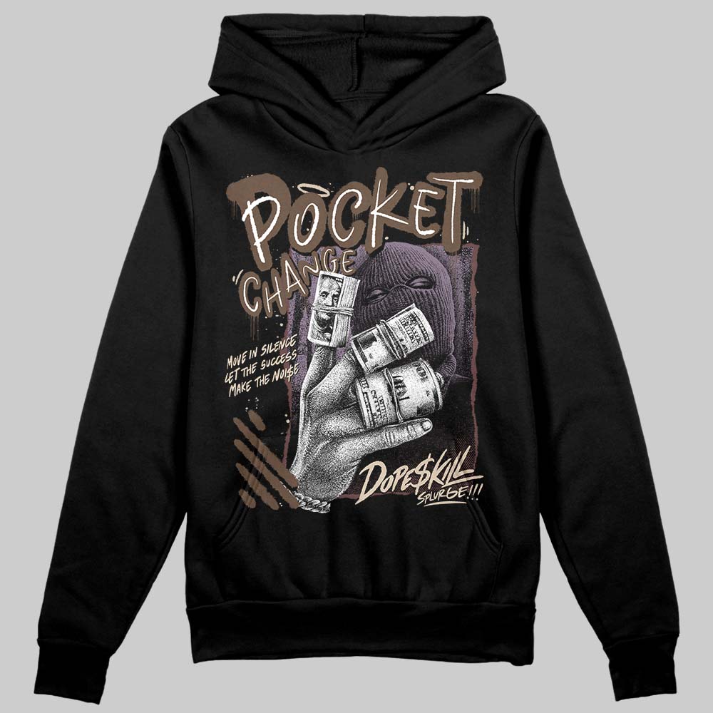 A Ma Maniére x Air Jordan 4 “Dark Mocha” DopeSkill Hoodie Sweatshirt Pocket Change Graphic Streetwear - Black