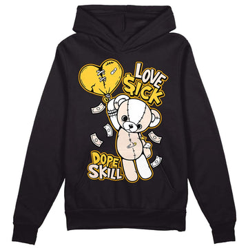 Jordan 4 "Sail" DopeSkill Hoodie Sweatshirt Love Sick Graphic Streetwear - Black 
