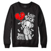 Dunk Low ‘Pure Platinum’ DopeSkill Sweatshirt Love Sick Graphic Streetwear - Black