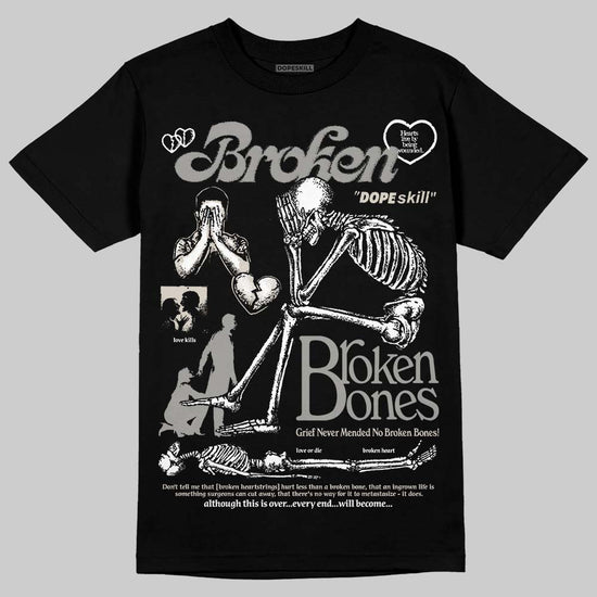 Jordan 3 Retro Pure Money DopeSkill T-Shirt Broken Bones Graphic Streetwear - Black