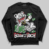 Jordan 4 OG “White Cement” DopeSkill Long Sleeve T-Shirt Born To Be Rich Graphic Streetwear - Black